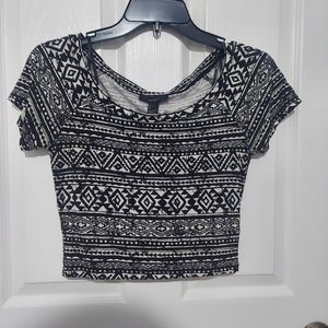 Forever 21 Crop Top, Aztec Pattern